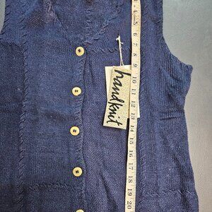 Vintage Anna Gray Blue Vest